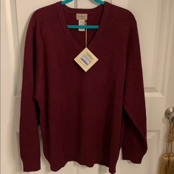 NWT L. L. Bean Lambswool Sweater